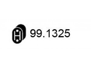 ASSO 99.1325 laikiklis, išmetimo sistema 
 Dviratė transporto priemonės -> Išmetimo sistema -> Atskiros surinkimo dalys -> Gnybtas
20651AX610, 20651AX610