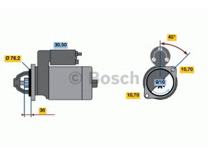 BOSCH 0 986 018 070 starteris
5840 089 0, 5840 223 0