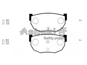 ASHUKI N011-74 stabdžių trinkelių rinkinys, diskinis stabdys 
 Techninės priežiūros dalys -> Papildomas remontas
0 986 AB2 209/BOSCH, 0 986 AB2 248/BOSCH