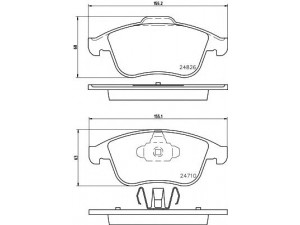 HELLA PAGID 8DB 355 014-591 stabdžių trinkelių rinkinys, diskinis stabdys 
 Techninės priežiūros dalys -> Papildomas remontas
410605055R, 440608746R