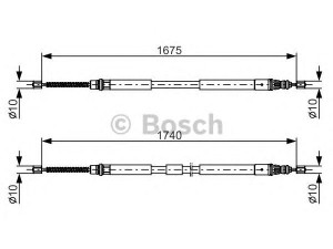 BOSCH 1 987 482 144 trosas, stovėjimo stabdys 
 Stabdžių sistema -> Valdymo svirtys/trosai
60 25 370 827