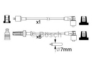 BOSCH 0 986 357 219 uždegimo laido komplektas 
 Kibirkšties / kaitinamasis uždegimas -> Uždegimo laidai/jungtys