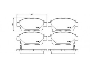 BREMBO P 83 097 stabdžių trinkelių rinkinys, diskinis stabdys 
 Techninės priežiūros dalys -> Papildomas remontas
0446574020