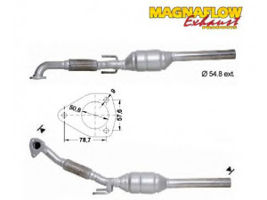 MAGNAFLOW 70221D katalizatoriaus keitiklis 
 Išmetimo sistema -> Katalizatoriaus keitiklis
1J0253057AX