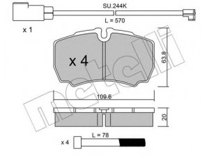 METELLI 22-0604-2K stabdžių trinkelių rinkinys, diskinis stabdys 
 Techninės priežiūros dalys -> Papildomas remontas
1501265, 1718023, 8C1V-2M008-AA