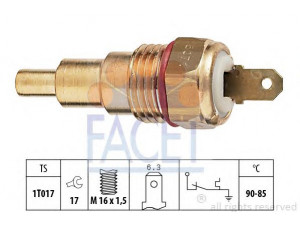 FACET 7.5071 temperatūros jungiklis, radiatoriaus ventiliatorius 
 Aušinimo sistema -> Siuntimo blokas, aušinimo skysčio temperatūra
B J01 18 840, E 508 18 840A, F 8B5-18-840