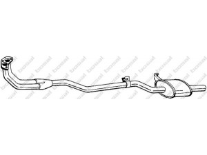 BOSAL 283-635 priekinis duslintuvas 
 Išmetimo sistema -> Duslintuvas
20020-26M00, 20020-26M00KE, 20020-34M00