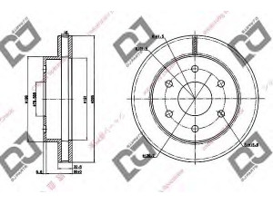 DJ PARTS BD1204 stabdžių diskas 
 Stabdžių sistema -> Diskinis stabdys -> Stabdžių diskas
15521902, 15679710, 580438