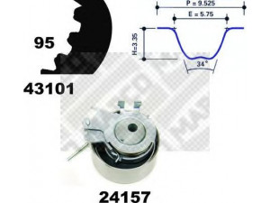 MAPCO 23101 paskirstymo diržo komplektas 
 Techninės priežiūros dalys -> Papildomas remontas
16806-00QA4, 16806-00QAW, 77 01 473 001