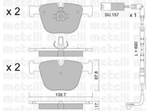 METELLI 22-0773-0K stabdžių trinkelių rinkinys, diskinis stabdys 
 Techninės priežiūros dalys -> Papildomas remontas