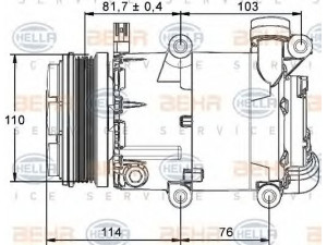 HELLA 8FK 351 113-471 kompresorius, oro kondicionierius 
 Oro kondicionavimas -> Kompresorius/dalys
1 329 719, 1 333 042, 1 368 905