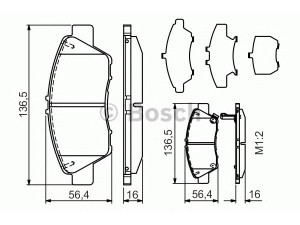 BOSCH 0 986 TB3 185 stabdžių trinkelių rinkinys, diskinis stabdys 
 Techninės priežiūros dalys -> Papildomas remontas
45022-SNC-E00, 45022-SZT-G00, 45022-TF0-G00
