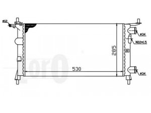 LORO 037-017-0036 radiatorius, variklio aušinimas 
 Aušinimo sistema -> Radiatorius/alyvos aušintuvas -> Radiatorius/dalys
1300173, 90531547, 1300173, 90531547