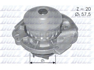 DOLZ S161 vandens siurblys 
 Aušinimo sistema -> Vandens siurblys/tarpiklis -> Vandens siurblys
46423351, 5973713, 71713727, 7640163