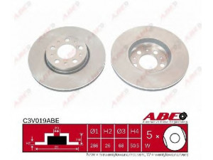 ABE C3V019ABE stabdžių diskas 
 Stabdžių sistema -> Diskinis stabdys -> Stabdžių diskas
272403, 2724032, 2724037