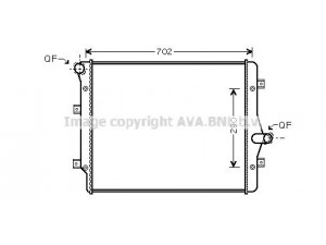 AVA QUALITY COOLING VW2208 radiatorius, variklio aušinimas 
 Aušinimo sistema -> Radiatorius/alyvos aušintuvas -> Radiatorius/dalys
1K0121251AB, 1K0121251BK, 1K0121251DD