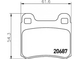 HELLA 8DB 355 007-351 stabdžių trinkelių rinkinys, diskinis stabdys 
 Techninės priežiūros dalys -> Papildomas remontas
0004209820, A0004209820