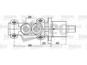 VALEO 402093 pagrindinis cilindras, stabdžiai 
 Stabdžių sistema -> Pagrindinis stabdžių cilindras
4601-97, 4601-A2, 460197, 4601A2