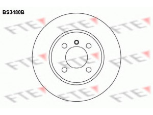 FTE BS3480B stabdžių diskas 
 Stabdžių sistema -> Diskinis stabdys -> Stabdžių diskas
34 11 1 154 749, 34 11 1 154 750