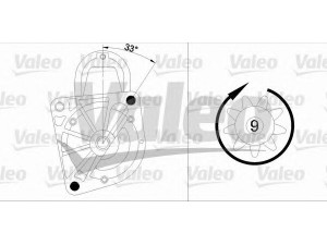 VALEO 455975 starteris 
 Elektros įranga -> Starterio sistema -> Starteris
46451529, 46800152, 46808152, 46816971
