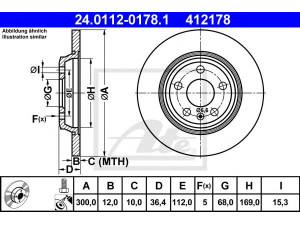 ATE 24.0112-0178.1 stabdžių diskas 
 Dviratė transporto priemonės -> Stabdžių sistema -> Stabdžių diskai / priedai
8K0 615 601 B