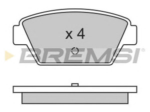 BREMSI BP2330 stabdžių trinkelių rinkinys, diskinis stabdys 
 Techninės priežiūros dalys -> Papildomas remontas
MB366288, MB377826, MB377874, MB534995
