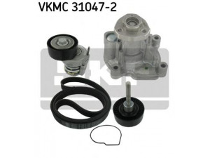 SKF VKMC 31047-2 vandens siurblys + V formos rumbuotas diržas, komplektas 
 Diržinė pavara -> Dirželio skriemulys
03C 121 005 D, 03C 121 005 K, 03C 121 005 L