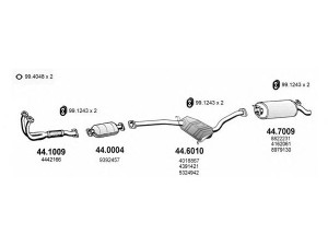 ASSO ART3071 išmetimo sistema 
 Išmetimo sistema -> Išmetimo sistema, visa