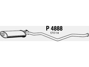 FENNO P4888 vidurinis duslintuvas 
 Išmetimo sistema -> Duslintuvas
1717-14