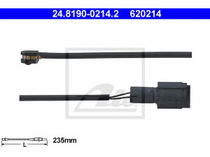 ATE 24.8190-0214.2 įspėjimo kontaktas, stabdžių trinkelių susidėvėjimas 
 Stabdžių sistema -> Susidėvėjimo indikatorius, stabdžių trinkelės
34 11 2 225 107, 34 35 1 179 820