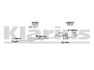 KLARIUS 391328U išmetimo sistema 
 Išmetimo sistema -> Išmetimo sistema, visa