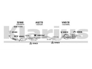 KLARIUS 930996U išmetimo sistema 
 Išmetimo sistema -> Išmetimo sistema, visa