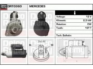 DELCO REMY DRT0360 starteris 
 Elektros įranga -> Starterio sistema -> Starteris
