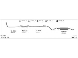 IMASAF 587000051 išmetimo sistema 
 Išmetimo sistema -> Išmetimo sistema, visa