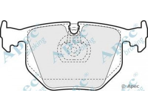 APEC braking PAD956 stabdžių trinkelių rinkinys, diskinis stabdys 
 Techninės priežiūros dalys -> Papildomas remontas
34211163324, 34211163326, 34211163833