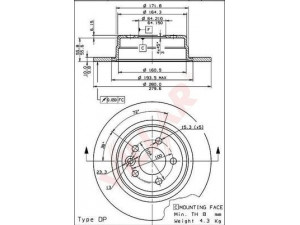VILLAR 628.1439 stabdžių diskas 
 Dviratė transporto priemonės -> Stabdžių sistema -> Stabdžių diskai / priedai
GBD90847, SDB000870, SDB101100