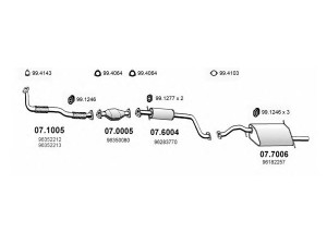 ASSO ART0574 išmetimo sistema 
 Išmetimo sistema -> Išmetimo sistema, visa