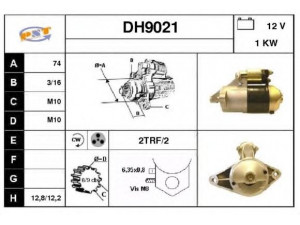 SNRA DH9021 starteris
2810087603, 2810087604, 2810087605