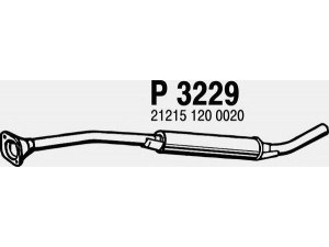 FENNO P3229 vidurinis duslintuvas 
 Išmetimo sistema -> Duslintuvas
212151200020, 21215120002000