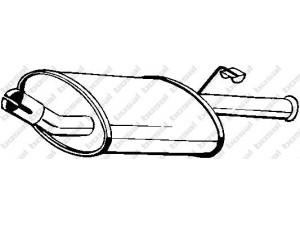 BOSAL 154-771 galinis duslintuvas 
 Išmetimo sistema -> Duslintuvas
1100895, 1659726, 5026794, 6587737