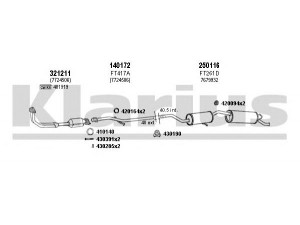 KLARIUS 330261E išmetimo sistema 
 Išmetimo sistema -> Išmetimo sistema, visa