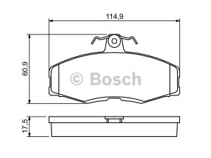 BOSCH 0 986 468 613 stabdžių trinkelių rinkinys, diskinis stabdys 
 Techninės priežiūros dalys -> Papildomas remontas
5018981, 6117992, 6137744, 6143631