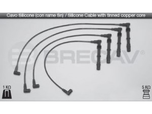 BRECAV 14.522 uždegimo laido komplektas 
 Kibirkšties / kaitinamasis uždegimas -> Uždegimo laidai/jungtys
