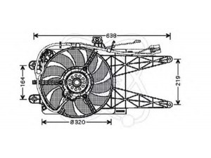 ELECTRO AUTO 32VF002 ventiliatorius, radiatoriaus
46524608, 46776540, 46785738, 46785741