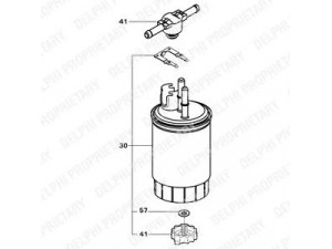 DELPHI 6260950 kuro filtras 
 Techninės priežiūros dalys -> Papildomas remontas