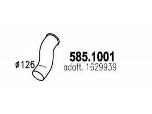 ASSO 585.1001 išleidimo kolektorius 
 Išmetimo sistema -> Išmetimo vamzdžiai
1629939, 1629939