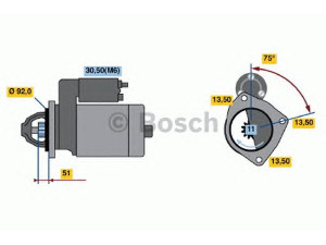 BOSCH 0 001 372 005 starteris 
 Elektros įranga -> Starterio sistema -> Starteris
4571510301, 457 151 03 01, A 457 151 03 01