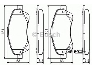 BOSCH 0 986 495 083 stabdžių trinkelių rinkinys, diskinis stabdys 
 Techninės priežiūros dalys -> Papildomas remontas
04465 05130, 04465 05131, 04465 05170