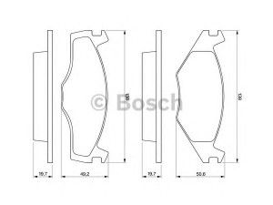 BOSCH 0 986 468 870 stabdžių trinkelių rinkinys, diskinis stabdys
191 615 109 H, 191 698 151 H, 191 698 151 K