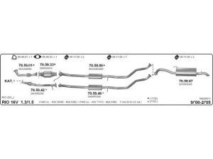 IMASAF 648000011 išmetimo sistema 
 Išmetimo sistema -> Išmetimo sistema, visa